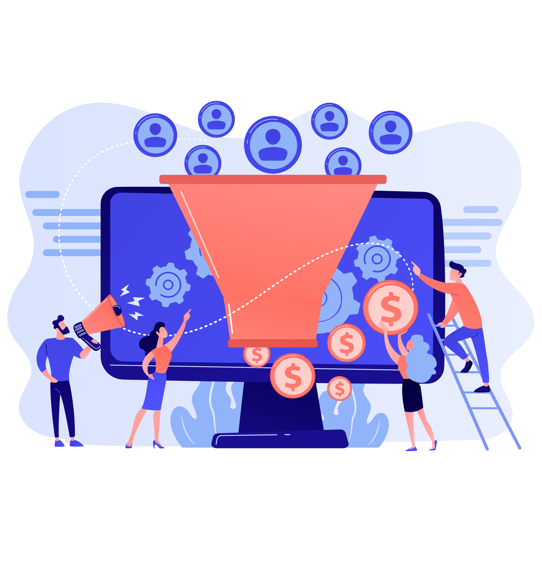 Om Creations app development lead generation